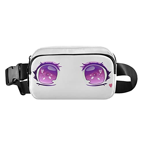 Eyes Anime Bauchtasche für Damen Herren Crossbody Gürteltasche Mode Hüfttaschen Geldbörse mit verstellbarem Riemen Hüfttasche für Teenager Mädchen Jungen, Mehrfarbig, Large von MCHIVER