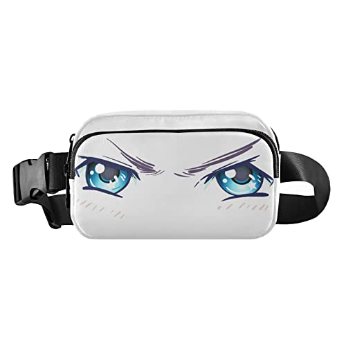 Eyes Anime Bauchtasche für Damen und Herren, Crossbody-Gürteltasche, modische Gürteltasche, Geldbörse mit verstellbarem Riemen, Hüfttasche für Radfahren, Laufen, Wandern, Mehrfarbig, Large von MCHIVER