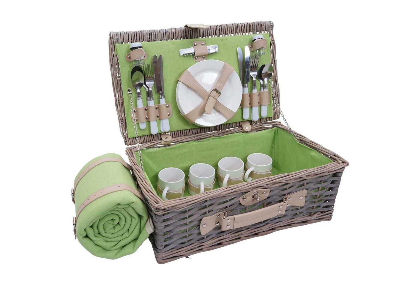 MCW Picknickkorb MCW-B24, Mit Picknickdecke, Drehverschluss, Tragegriff MCW Picknickkorb MCW-B24, Mit Picknickdecke, Drehverschluss, Tragegriff von MCW