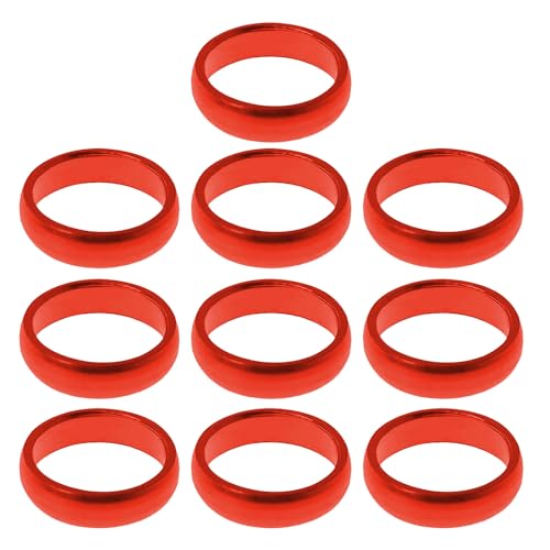 10 Stück Schaftringe Vorbau O-Ringe Runde Metall Aluminium Ringe für Nylon Schäfte Zubehör 10 Stück Schaftringe Vorbau O-Ringe Runde Metall Aluminium Ringe für Nylon Schäfte Zubehör von MDHQ