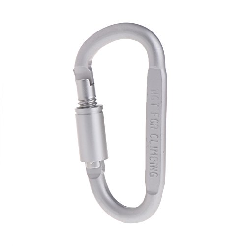 D-Karabiner-Clip aus Aluminiumlegierung, D-Form, kleiner Schlüsselanhänger, Karabiner-Clip, Outdoor, Camping, Schlosshaken D-Karabiner-Clip aus Aluminiumlegierung, D-Form, kleiner Schlüsselanhänger, Karabiner-Clip, Outdoor, Camping, Schlosshaken von MDHQ
