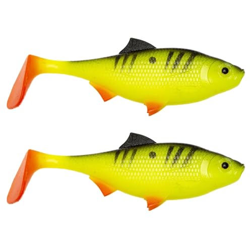 MDHQ 2Pcs Angeln Köder Kunststoff Lockt Swimbait Weiche Angeln Locken Paddel Schwanz Swimbaits Für Salzwasser Und Süßwasser von MDHQ