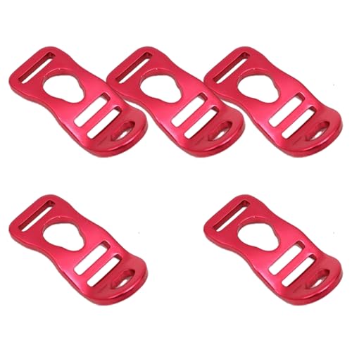 MDHQ 5 x Lichtzeltfuß-Clips, langlebig, Aluminium, Campingzelt, Fußklemmen für Wandern und Rucksackreisen von MDHQ