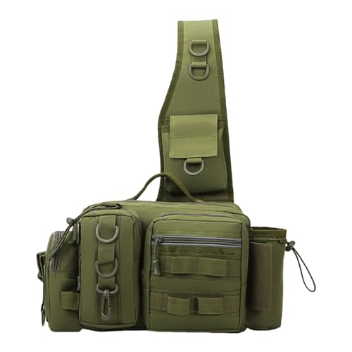 MDHQ Fliegenfischer-Rucksack mit Rutenhalter, Angelausrüstung, Aufbewahrungstasche, Schulterpack-Packung von MDHQ