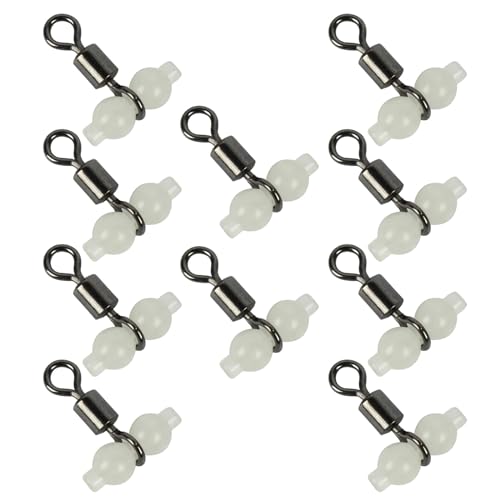 MDHQ T-förmige 3-Wege-Rollfässer, Angelwirbel, Perlen-Wirbel, Angelzubehör, 10 Stück MDHQ T-förmige 3-Wege-Rollfässer, Angelwirbel, Perlen-Wirbel, Angelzubehör, 10 Stück von MDHQ