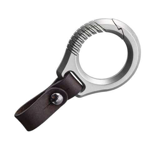 Metall-Karabiner-Schlüsselanhänger zum Aufhängen an der Taille, mit Schnallen, Anti-Verlust, Schnellverschluss, Feder-Schlüsselanhänger von MDHQ