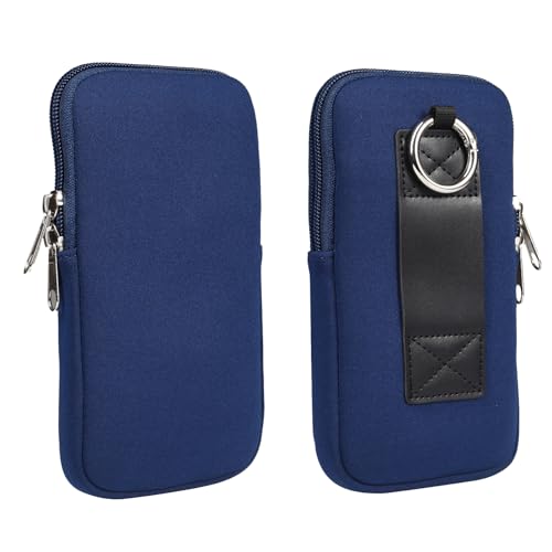 Gürteltasche Herren Klein, Handytasche Gürtel Herren, Herren Hüfttasche Mini, 6.1" Multifunktionale Schutztasche Smartphone Tasche Handygürteltaschen Bauchtasche mit Karabiner für Wandern Camping,Blau Gürteltasche Herren Klein, Handytasche Gürtel Herren, Herren Hüfttasche Mini, 6.1" Multifunktionale Schutztasche Smartphone Tasche Handygürteltaschen Bauchtasche mit Karabiner für Wandern Camping,Blau von MDJYMYZ