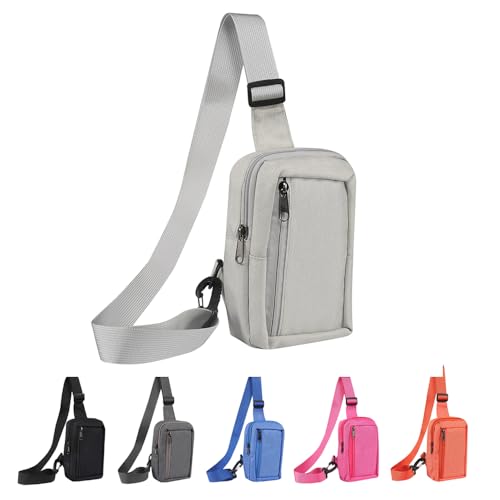 Herren Brusttasche Sling Bag Klein, Handy Outdoor Tasche Rucksack, Herren Handy Schultertasche Umhängetasche Klein Sling Crossbody Bag Damen Schulterrucksack Wasserdicht Wandern Backpack Daypack, Weiß Herren Brusttasche Sling Bag Klein, Handy Outdoor Tasche Rucksack, Herren Handy Schultertasche Umhängetasche Klein Sling Crossbody Bag Damen Schulterrucksack Wasserdicht Wandern Backpack Daypack, Weiß von MDJYMYZ