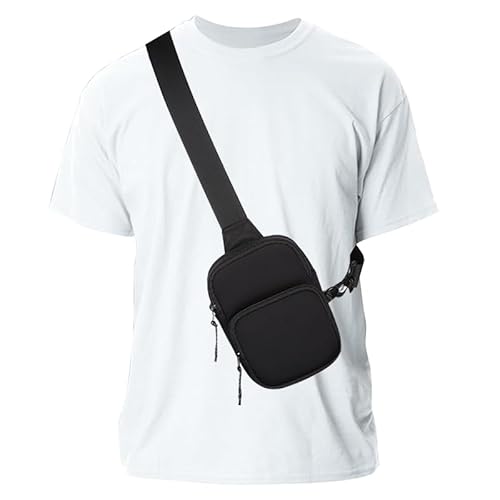Sling Chest Crossbody Bag, Wasserdicht Schultertasche, 5.5"-7.2" Crossbody Bag Backpack für Männer und Frauen Klein Umhängetasche Brusttasche Herrentasche zum Umhängen, die Outdoor-Sportarten Wandern Sling Chest Crossbody Bag, Wasserdicht Schultertasche, 5.5"-7.2" Crossbody Bag Backpack für Männer und Frauen Klein Umhängetasche Brusttasche Herrentasche zum Umhängen, die Outdoor-Sportarten Wandern von MDJYMYZ