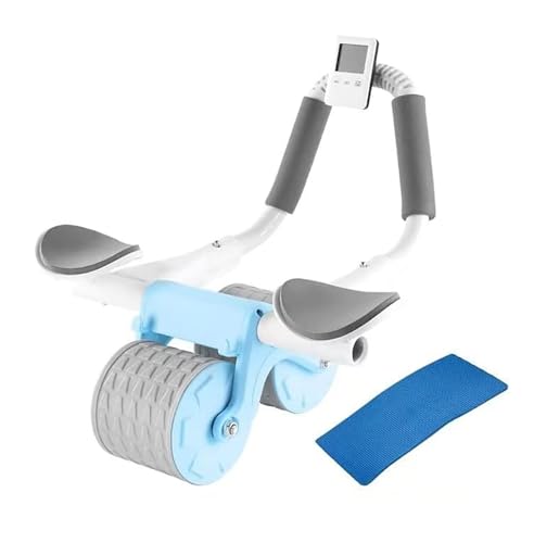 Bauchroller Bauchtrainer Automatisches Rückprall-Bauchtrainingsrad, Bauchmuskelroller Mit Ellenbogenstütze, Bauchmuskeltrainingsgerät Bauchmuskeltrainer(Blue) von MDWZH