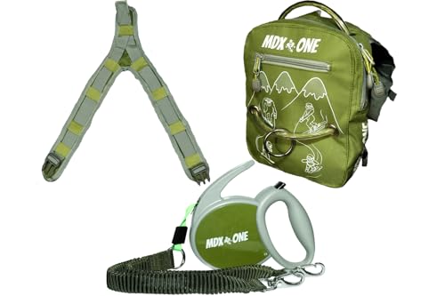 MDXONE Kinder-Snowboard-Ski-Geschirr-Trainer mit einziehbarer Leine und absorbierenden Spanngurten und abnehmbarem Sitzgurt, Olivgrün MDXONE Kinder-Snowboard-Ski-Geschirr-Trainer mit einziehbarer Leine und absorbierenden Spanngurten und abnehmbarem Sitzgurt, Olivgrün von MDXONE