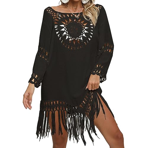 MEAKTSMI Aushöhlen Bikinis Up Strand Kleid Badeanzug Coverups Frauen Bikinis Wrap Kleid Bademode Coverups Für Strand Party von MEAKTSMI