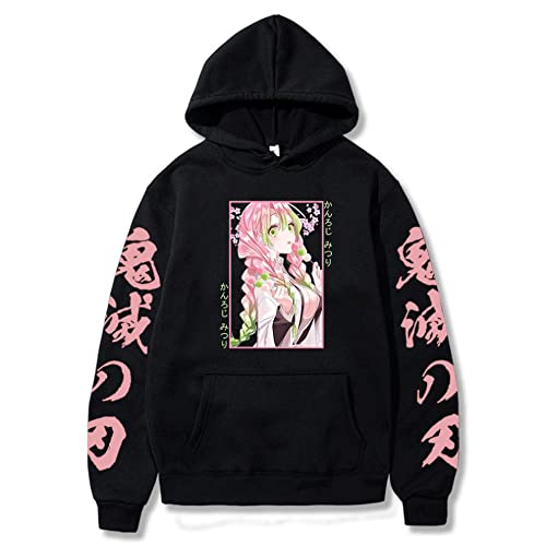 MEDM Anime Dämon Slayer Hoodie Kanroji Mitsuri Gedruckt Langarm Sweatshirts Y2K Kleidung Unisex Japan Manga Graphics Pullover Tops-style7||XXS von MEDM