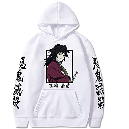 MEDM Mann Frau Pullovers Tops Dämon Slayer Tomioka Giyuu Anime Hoodie Mode Winter-style1||XS von MEDM