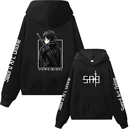 MEDM Schwert Art Online Anime Hoodie Heißer Beliebte Brief Graphic Pullover Langarm Tasche Plus Größe Kleidung Sweatshirt Unisex-style7||M MEDM Schwert Art Online Anime Hoodie Heißer Beliebte Brief Graphic Pullover Langarm Tasche Plus Größe Kleidung Sweatshirt Unisex-style7||M von MEDM