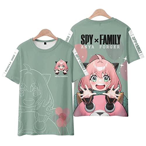 MEDM Spy X Familie 3D Print T-Shirts Anime Kawaii Mädchen Anya Fälscher Frauen Frauen Mode Übergroß-style2||S von MEDM