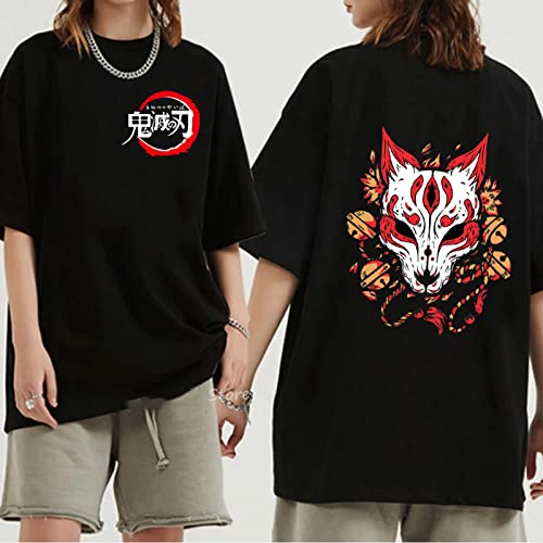 MEDM Unisex Dämon Slayer T-Shirt 70% Baumwoll-T-Shirts Anime Print T-Shirt Rengoku Kyoujurou Nezuko Ninja Short Top Y2K Harajuku Tops-style12||4XL von MEDM