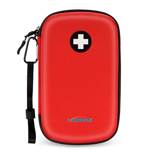MEDMAX EpiPen Medical Tragetasche, große tragbare Notfalltasche Hartschalen EVA stoßfest Medikament Tasche Organizer für 3 EpiPens, Asthma-Inhalator, Anti-Histamin, Auvi-Q, Allergy Medicine Essentials MEDMAX EpiPen Medical Tragetasche, große tragbare Notfalltasche Hartschalen EVA stoßfest Medikament Tasche Organizer für 3 EpiPens, Asthma-Inhalator, Anti-Histamin, Auvi-Q, Allergy Medicine Essentials von MEDMAX