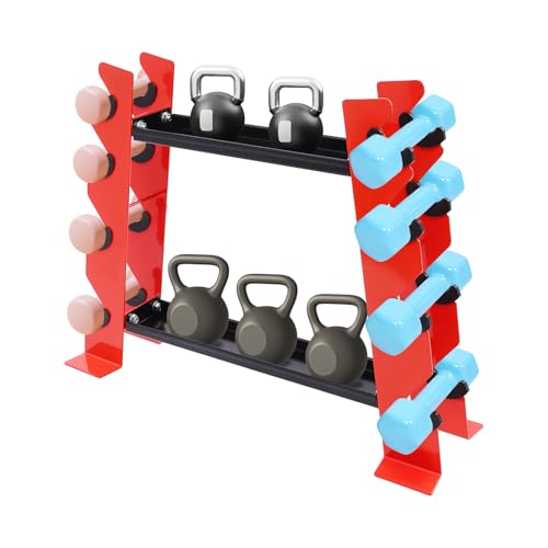 MEELRYD Hantelständer Hantelablage, Hantelablage 150kg Belastbarkeit 71 x 20.5 x 53cm Einstellbar hantelscheibenständer sowohl für Kurzhanteln & Kettlebells geeignet MEELRYD Hantelständer Hantelablage, Hantelablage 150kg Belastbarkeit 71 x 20.5 x 53cm Einstellbar hantelscheibenständer sowohl für Kurzhanteln & Kettlebells geeignet von MEELRYD