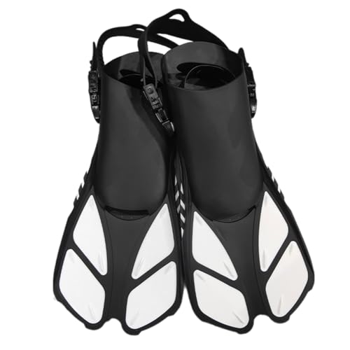 MEELYHOME Adjustable Hasps Snorkels Fins Short Swimming Fins Open Heel Swim Flippers for Snorkeling Divings Swimming von MEELYHOME