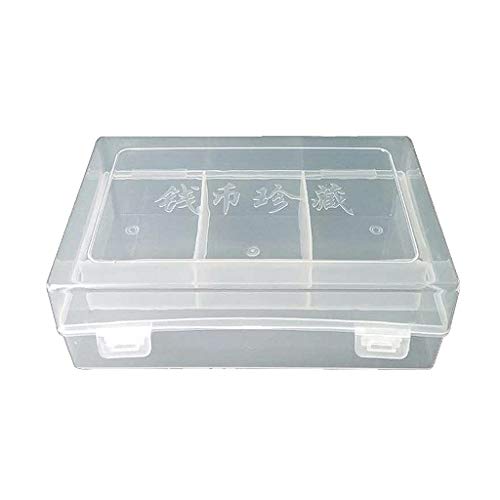 MEELYHOME Münzbehälter für Münzen, transparent, Aufbewahrungsbehälter für 48 Stück, 40 mm/45 Stück, 46 mm, Gedenk-Aufbewahrungsboxen, dekorativ von MEELYHOME