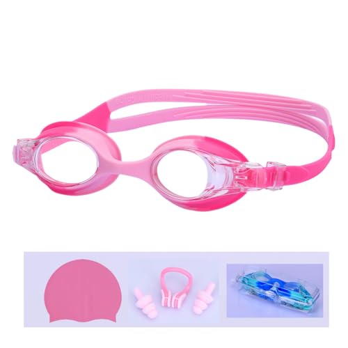 MEELYHOME Swimming Goggles Set for Kid Leak Proof Swim Goggles Waterproof Swimming Glasses with Swimming Hat Earplugs von MEELYHOME