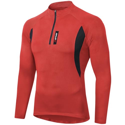 MEETWEE Herren Radtrikot, Fahrradtrikot Kurzarm & Langarm Fahrrad Shirt Fahrradbekleidung Radshirt für Männer, Atmungsaktive Cycling Jersey Schnell Trocknen Radsport Bekleidung von MEETWEE