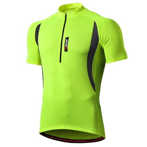 MEETWEE Herren Radtrikot Fahrradtrikot Kurzarm, Fahrradbekleidung Fahrrad Trikot T Shirt für Männer, Atmungsaktive Cycling Jersey Schnell Trocknen Radsport Bekleidung von MEETWEE