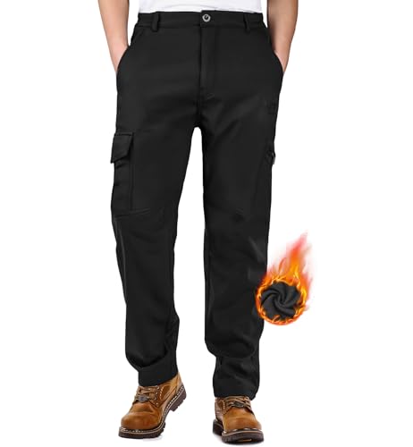 MEETWEE Herren Wanderhose Fleece gefütterte Hose Softshell Isoliertes Snowboard Outdoor-Arbeit Skihose MEETWEE Herren Wanderhose Fleece gefütterte Hose Softshell Isoliertes Snowboard Outdoor-Arbeit Skihose von MEETWEE