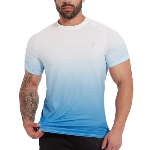 MEETWEE Rashguard Herren, Sportshirt Kurzarm UV Schutz Shirt UPF 50+ Funktionsshirt Atmungsaktiv Rash Vest für Outdoor Running Sports MEETWEE Rashguard Herren, Sportshirt Kurzarm UV Schutz Shirt UPF 50+ Funktionsshirt Atmungsaktiv Rash Vest für Outdoor Running Sports von MEETWEE