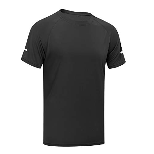 MEETWEE Sportshirt Herren, Laufshirt Kurzarm T Shirts Männer Funktionsshirt Atmungsaktiv Fitnessshirt für Running Jogging Gym von MEETWEE