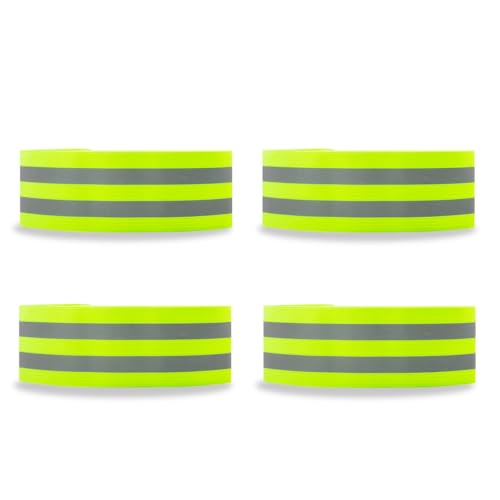 MEGAVOW 4 Stück Reflektorband Elastisch, Fahrrad Reflektierende Bänder, Sicherheits Armband mit Reflektorstreifen, Hosenklammer für Outdoor Joggen Laufen Radfahren MEGAVOW 4 Stück Reflektorband Elastisch, Fahrrad Reflektierende Bänder, Sicherheits Armband mit Reflektorstreifen, Hosenklammer für Outdoor Joggen Laufen Radfahren von MEGAVOW