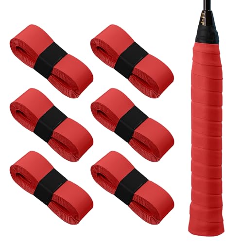 MEGAVOW 6 Stück Tennis Griffband Selbstklebend, Griffband Tennisschläger, Anti-Rutsch Badminton Griffband Saugfähig Griffband Badmintonschläger für Tennisschläger Badminton Squash Schläger MEGAVOW 6 Stück Tennis Griffband Selbstklebend, Griffband Tennisschläger, Anti-Rutsch Badminton Griffband Saugfähig Griffband Badmintonschläger für Tennisschläger Badminton Squash Schläger von MEGAVOW