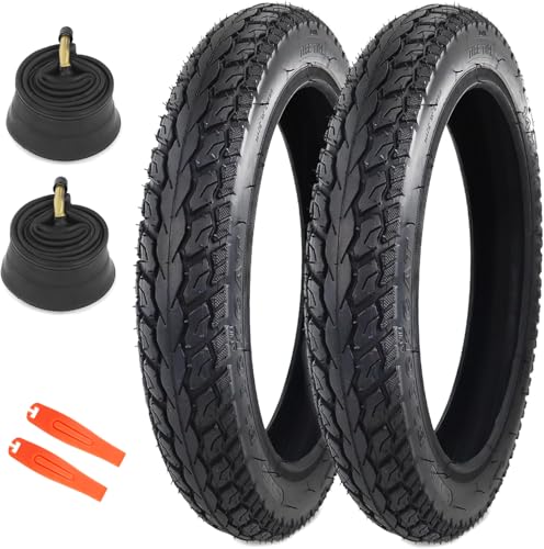 MEGHNA 2er-Pack 14x2.125 E-Bike Reifen 14 Zoll Reifen Mantel 57-254+2er-Pack Schlauch 14x1.75/2.125 AV32mm Ventil+2 Reifenheber E-Bike Tire/Kids Bike Tire MEGHNA 2er-Pack 14x2.125 E-Bike Reifen 14 Zoll Reifen Mantel 57-254+2er-Pack Schlauch 14x1.75/2.125 AV32mm Ventil+2 Reifenheber E-Bike Tire/Kids Bike Tire von MEGHNA