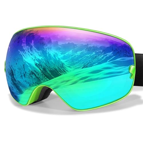 MEIION magulo AlpineFocus X Skibrille Klare Sicht, volle Kontrolle – Deine ultimative Skibrille für jede Abfahrt Magnetische Skibrille für Erwachsene für Brillenträger von MEIION