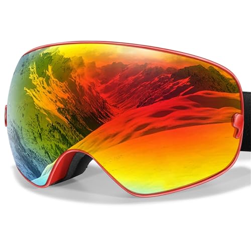 MEIION magulo AlpineFocus X Skibrille Klare Sicht, volle Kontrolle – Deine ultimative Skibrille für jede Abfahrt Magnetische Skibrille für Erwachsene für Brillenträger von MEIION