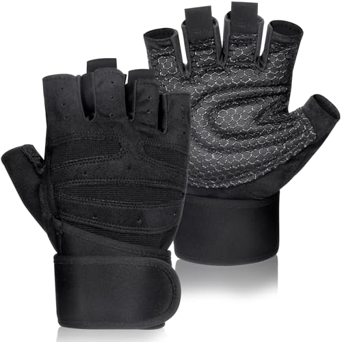 MELLIEX Fitness Handschuhe, Kraftsport Trainingshandschuhe Herren Damen rutschfest Sporthandschuhe für Gym, Gewichtheben, Crossfit & Radfahren - L von MELLIEX