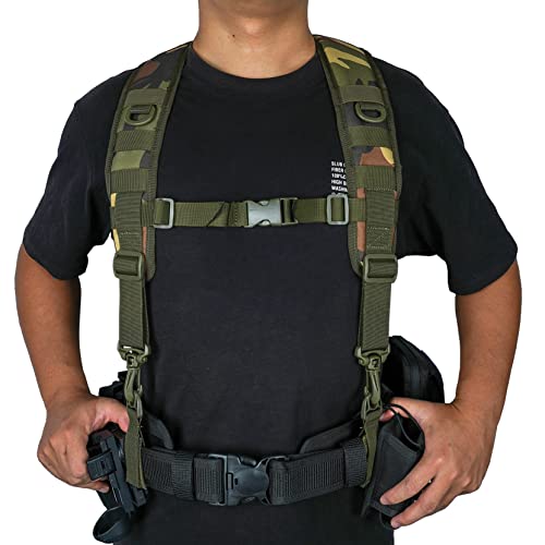 MELOTOUGH Heavy Duty Taktische Hosenträger für Männer Outdoor H-Harness Duty Gürtel Hosenträger Jagd Sicherheitsgurte & Geschirre Kampfgürtel Hosenträger von MELOTOUGH