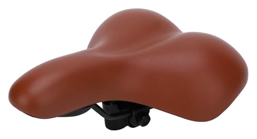 SaddleBike-Fahrradsattel, Fahrradsitz aus PU-Leder, dämpfender Sattelsitz for Elektrofahrräder, bequemer, atmungsaktiver Fahrradkissensitz for das Fahrrad(Brown) von MEMEM