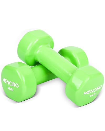 MENCIRO Hanteln 2er Set für Männer und Frauen, 2KG Kurzhanteln Gewichte für Zuhause Fitnessstudio und Krafttraining MENCIRO Hanteln 2er Set für Männer und Frauen, 2KG Kurzhanteln Gewichte für Zuhause Fitnessstudio und Krafttraining von MENCIRO