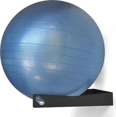 Wandhalter für Pilatesball, Yoga, Fitness, Balance, Physiotherapie und Schwangerschaftsball, 100 % Kohlenstoffstahl (1 Stück, schwarz) Wandhalter für Pilatesball, Yoga, Fitness, Balance, Physiotherapie und Schwangerschaftsball, 100 % Kohlenstoffstahl (1 Stück, schwarz) von MEOLLO