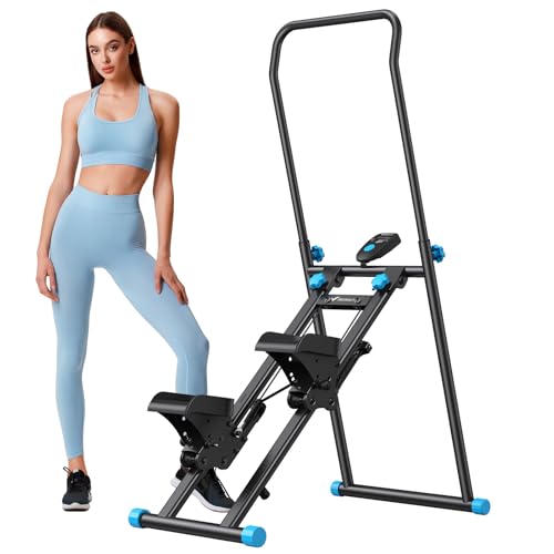 MERACH 2025 Neues Stair Stepper für Home Gym Übung, Vertical Climber Maschine für Ganzkörper-Workout, Compact Folding Cardio Übung Climber mit erweiterten Schrittweite, verstellbare Lenker & Pedale MERACH 2025 Neues Stair Stepper für Home Gym Übung, Vertical Climber Maschine für Ganzkörper-Workout, Compact Folding Cardio Übung Climber mit erweiterten Schrittweite, verstellbare Lenker & Pedale von MERACH