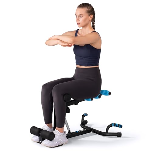 MERACH Deep Squat Machine, Einstellbare Gesäßmuskeltrainer-Maschine, Core Leg Push Up Workout Maschine für Home Gym von MERACH