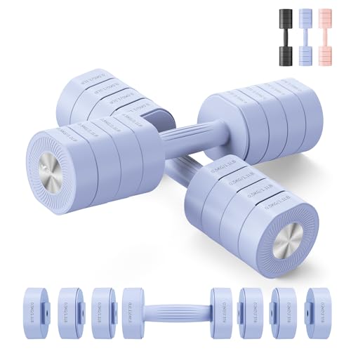 MERACH Hanteln kurzhanteln 2er set Verstellbar, 4 in 1 Hanteln Frauen set, 1-4KG Gewichte Verstellbare Hanteln, Gewichte Hantel, Dumbbell Set für Krafttraining, Fitness, Home Gym-Blau von MERACH