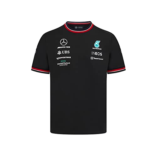 MERCEDES AMG PETRONAS Formula One Team - Offizielle Formel 1 Merchandise Kollektion - 2022 Team Trikots - Schwarz - Herren - S von MERCEDES AMG PETRONAS