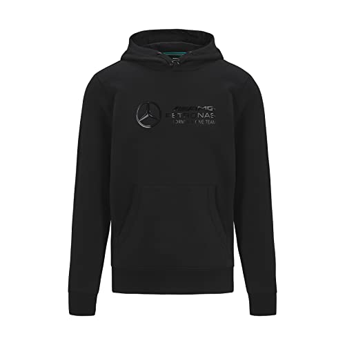 MERCEDES AMG PETRONAS Formula One Team - Offizielle Formel 1 Merchandise Kollektion - Stealth Logo Kapuzenpullover - Schwarz - Herren - M von MERCEDES AMG PETRONAS