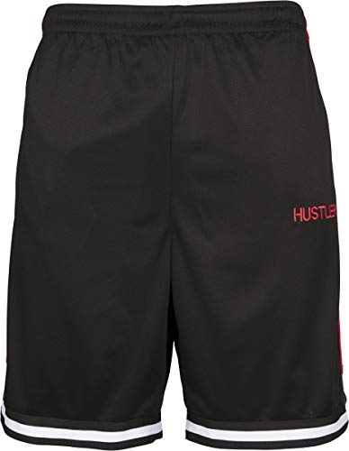 MERCHCODE Herren Hustler Mesh Kurze Hose, Black, XL von MERCHCODE