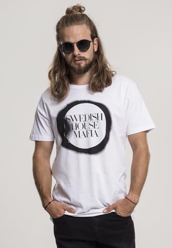 Merchcode Herren MC059-Swedish House Mafia Logo Tee T-Shirt, White, XS von MERCHCODE