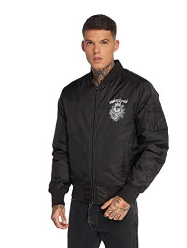 Merchcode Herren MC279-Motörhead Lemmy Bomber Jacket Bomberjacke, Black, S Merchcode Herren MC279-Motörhead Lemmy Bomber Jacket Bomberjacke, Black, S von MERCHCODE