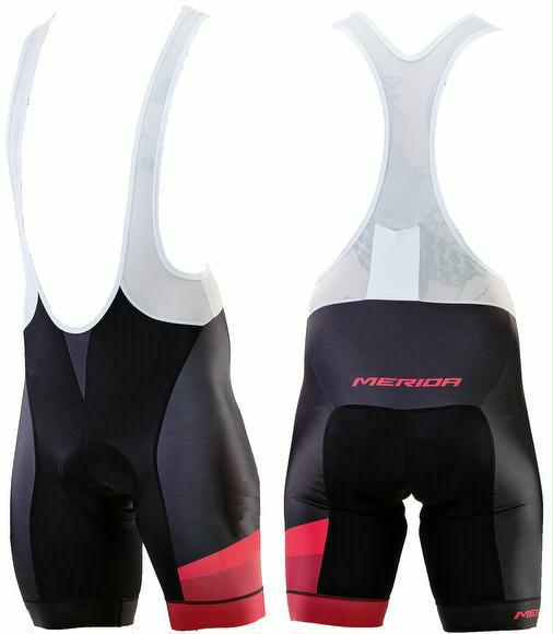 Trägerhose Merida Road CX kurz mit Polster rot XXL Trägerhose Merida Road CX kurz mit Polster rot XXL von MERIDA